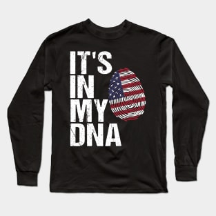 Patriotic 4th of July American Flag Long Sleeve T-Shirt